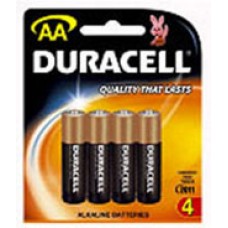 Duracell Copper Top Alkaline AA Size PK 4