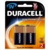 Duracell Copper Top Alkaline 9v Size 2Pk CT 12