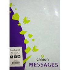 Parchment Messages 90gsm A4 Sky Blue PK 25