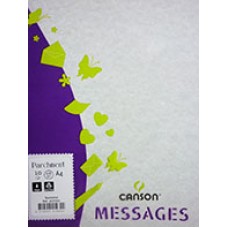 Parchment Messages 176gsm A4 Gunmetal PK 10