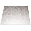 Square Cake Board 30cm x 4mm 12 inch Silver EA