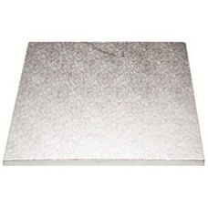 Square Cake Board 30cm x 4mm 12 inch Silver EA