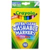 Crayola Ultra Clean Washable Color Fine Markers PK 10