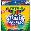 Crayola Ultra Clean Washable Bold Color Markers PK 10