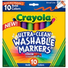 Crayola Ultra Clean Washable Bold Color Markers PK 10