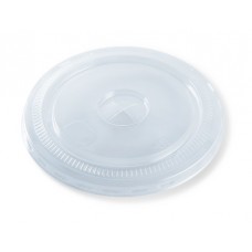 Detpak Lid Flat Clear Recyclable Fits 12oz to 24oz Cups CT 1000
