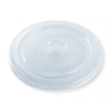 Detpak Lid Flat Clear Recyclable Fits 12oz to 24oz Cups SL 50