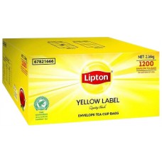 Lipton Yellow Black Envelope Tea Cup Bags CT 1200