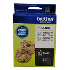 Brother LC233BK Black Ink Cartridge EA Up to 550 Pages