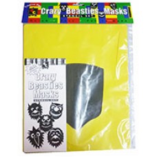 Crazy Beastie Masks Stencils Set 4
