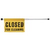 Spring Load Door Caution Sign Closed for Cleaning EA