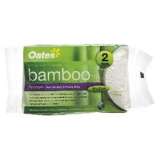 Bamboo Sponge Non Scratch Heavy Duty PK 2