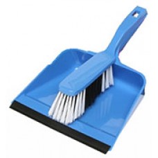 Dust Pan and Brush Set Blue EA