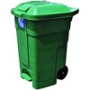 Green 70Ltr Bin With Wheels Heavy Duty EA