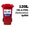 Envirosmart SpillSmart Oil n Fuel Spill Kit 120Ltr Wheelie Bin EA