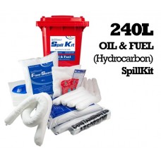 Envirosmart SpillSmart Oil n Fuel Spill Kit 240Ltr Wheelie Bin EA