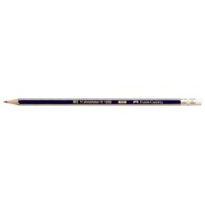 65524 Faber Castell Goldfaber Eraser Tip Pencil HB PK 12
