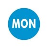 Removable 19mm Circle Blue Monday Roll 500