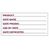 Removable 102x47mm Frozen Prep Label RL 500