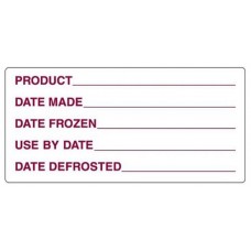 Removable 102x47mm Frozen Prep Label RL 500