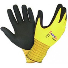 Glove Guardtek Cut 5 HPPE Yel Blk M EA