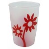 Ornamin Mod 820 Clear Grip Cup w Red Flower CT 50