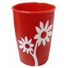 Ornamin Mod 820 Grip Cup Red w White Flower CT 50