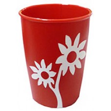 Ornamin Mod 820 Grip Cup Red w White Flower CT 50