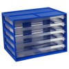 Italplast A4 Document Cabinet 5 Drawer Blueberry EA