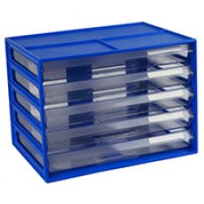 Italplast A4 Document Cabinet 5 Drawer Blueberry EA