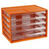 Italplast A4 Document Cabinet 5 Drawer Mandarin EA