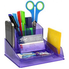 Italplast Desk Organiser Tinted Purple EA