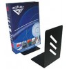 Italplast Blk Metal Bookends Felt Base 197Hx135Wmm PR