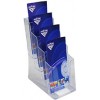 Italplast DL 4 Tier Brochure Holder Clear EA