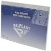 Italplast A4 Landscape Wall Mounted Sign Holder Clear EA