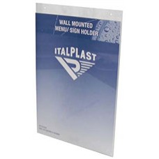 Italplast A3 Portrait Wall Mounted Sign Holder Clear EA