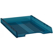 Italplast A4 Slimline Document Tray Tinted Blue EA