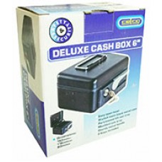 Celco 6 inch Cash Box Black Deluxe EA