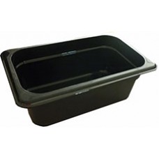 Steam Pan Poly Carbonate Black 1/4 x 100mm EA