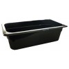 Steam Pan Poly Carbonate Black 1/3 x 100mm EA