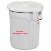 Trust Thor 75Ltr Round Bin Lid White EA