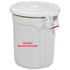 Trust Thor 75Ltr Round Bin Lid White EA