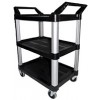 Trust Utility Service Cart Small Black 860x470x960mm EA