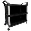 Trust Utility Service Cart 3 Sided Black 1030x510x960mm EA