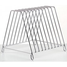 Chrome Cutting Board Rack 10 Slot EA