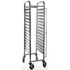 Pan Carrier SS 15 Tier Single Trolley EA