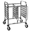 Pan Carrier SS 6 Tier Double Trolley EA