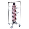 Mobile Plate Rack Holds 48 Plates EA