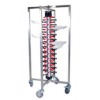 Mobile Plate Rack Holds 84 Plates EA