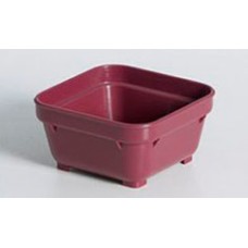 Square Bowl 100mm Burgundy EA